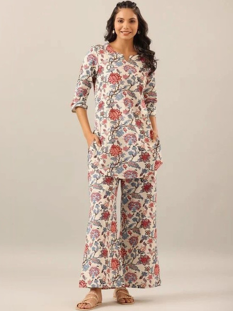 SZN Floral Printed Tunic with Palazzos