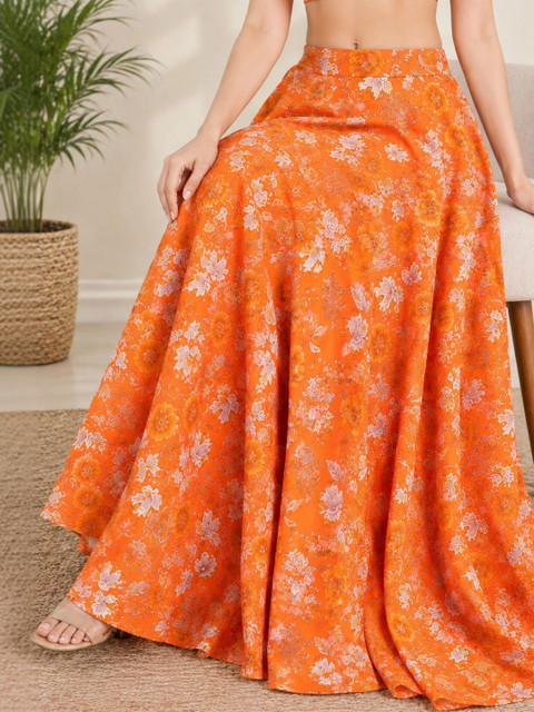 MARISY Pastels Printed Top with Skirt - Image 5