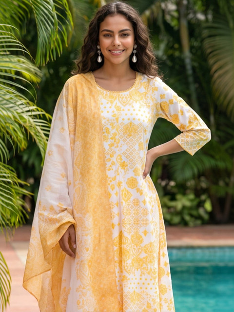 AURELIA Ethnic Motifs Printed Dupatta - Image 2