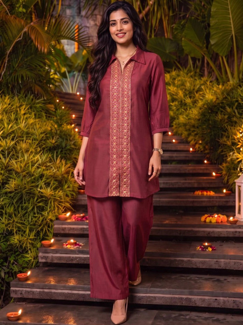 Rangita Embroidered Tunic with Palazzos