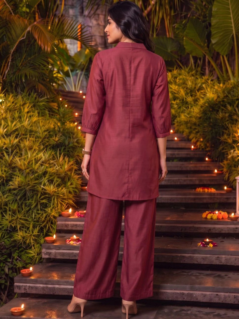Rangita Embroidered Tunic with Palazzos - Image 2