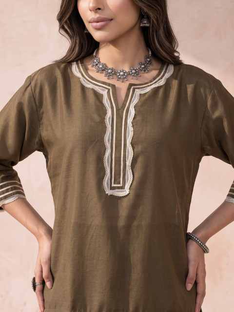 fusion by glitchez Oversized Fit Tunic with Palazzos - Image 4