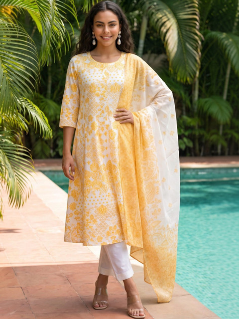AURELIA Ethnic Motifs Printed Dupatta - Image 3