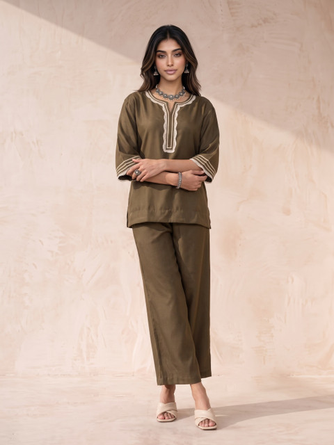 fusion by glitchez Oversized Fit Tunic with Palazzos - Image 3