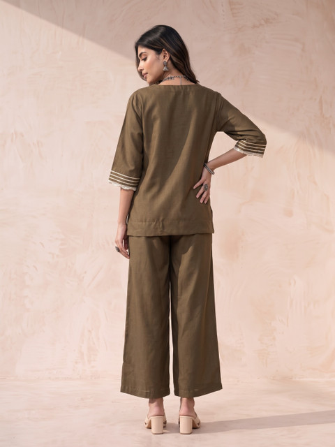 fusion by glitchez Oversized Fit Tunic with Palazzos - Image 2