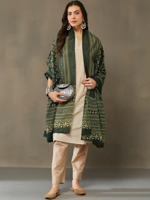 Sangria Printed Block Print Dupatta