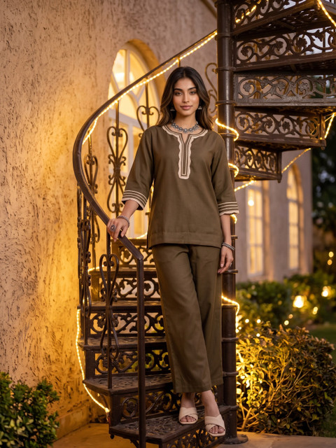fusion by glitchez Oversized Fit Tunic with Palazzos - Image 5