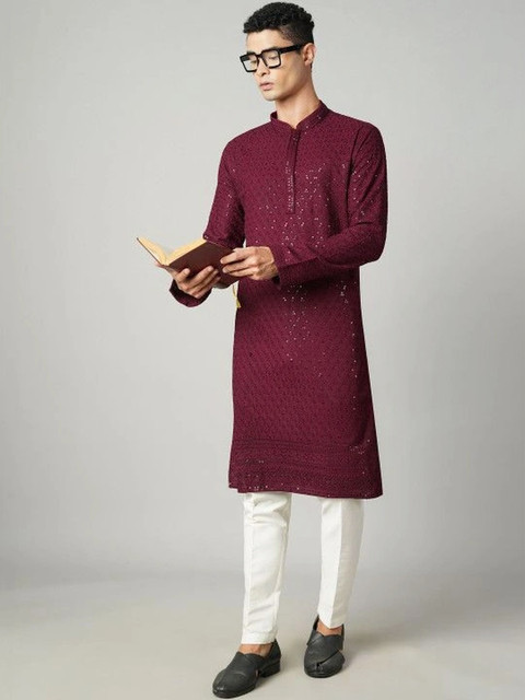 Anouk Women Sequinned Kurta - Image 2
