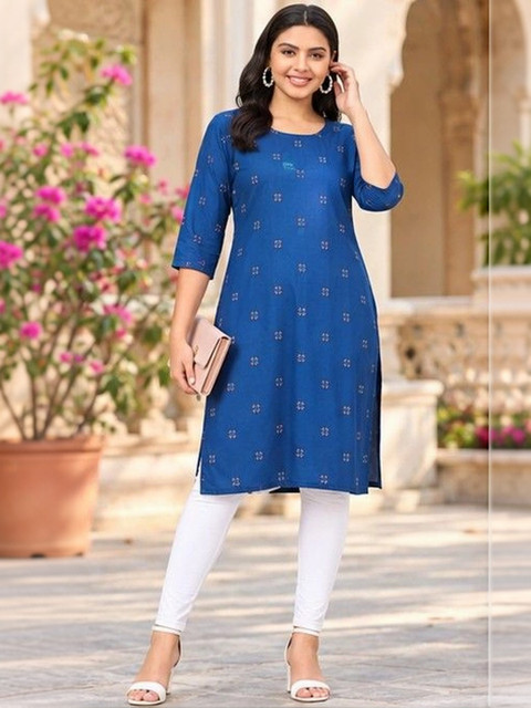 Aura Glam Women Ethnic Motifs Printed Kurta