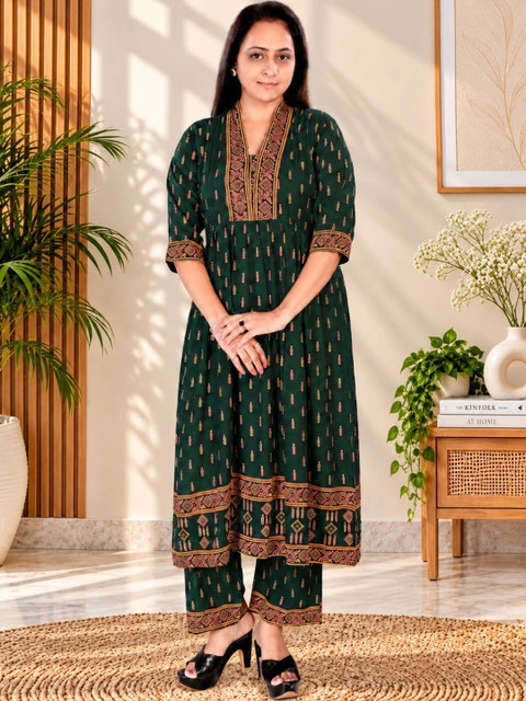 Momenta Print Maternity A-Line Maxi Dress