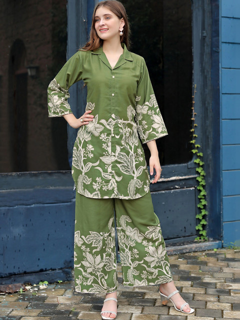 Laasika Floral Printed Tunic with Palazzos