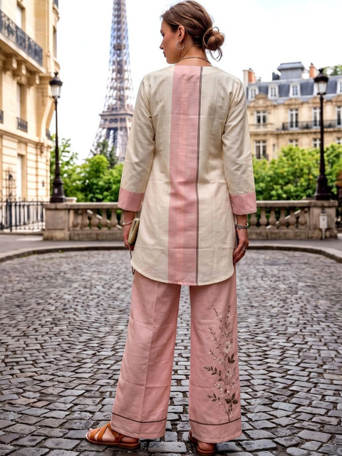 Laasika Floral Printed Shirt with Palazzos - Image 4