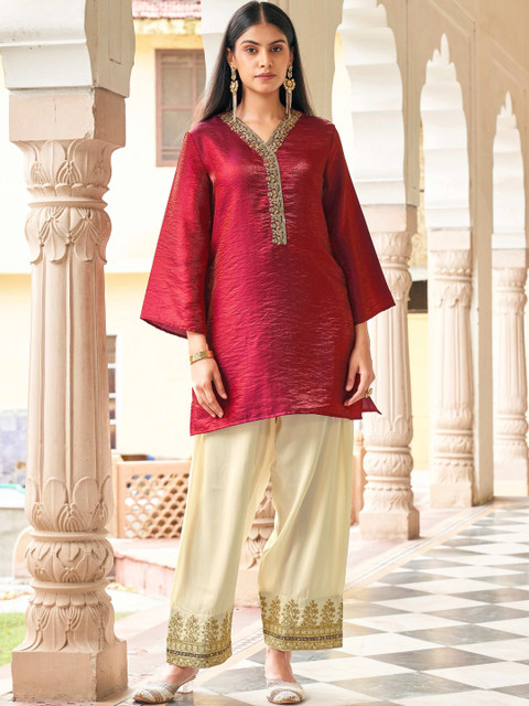 Tikhi Imli Embellished Top with Palazzos