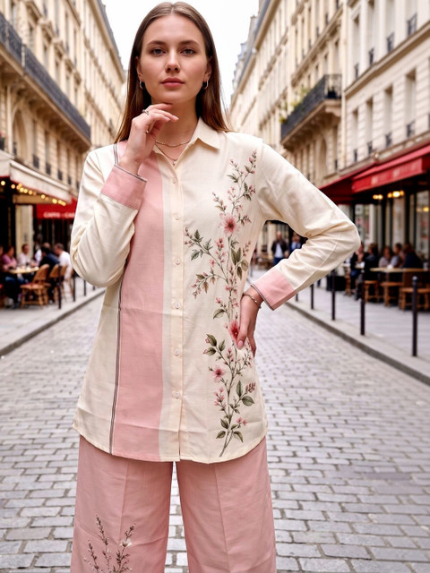 Laasika Floral Printed Shirt with Palazzos