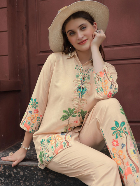 Laasika Floral Printed Tunic with Trousers - Image 4