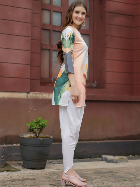 Laasika Floral Printed Tunic with Trousers - Image 2