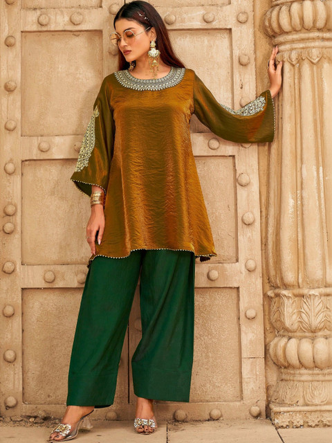 Tikhi Imli Embellished Top with Palazzos