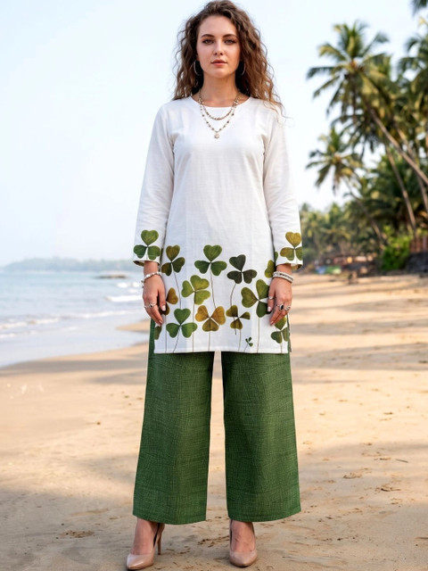 Laasika Floral Printed Tunic with Trousers