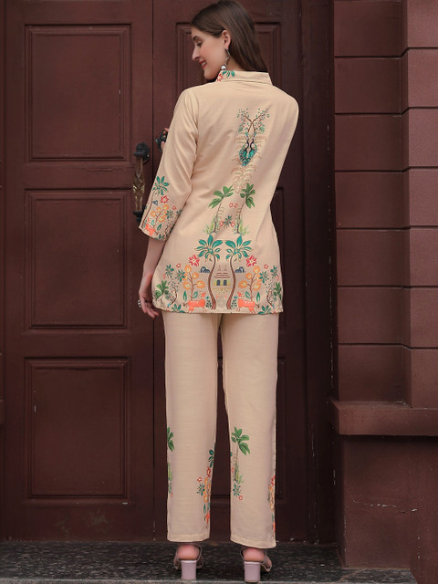 Laasika Floral Printed Tunic with Trousers - Image 3