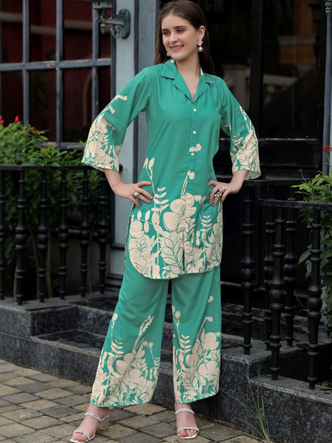 Laasika Floral Printed Tunic with Palazzos
