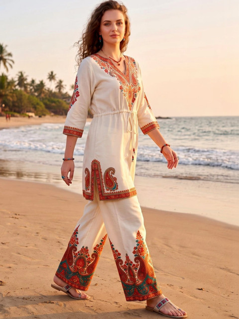 Laasika Floral Printed Tunic with Palazzos