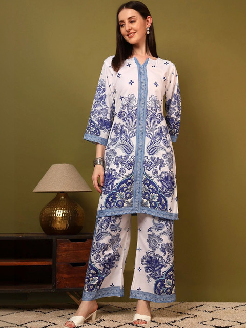 Laasika Floral Printed Tunic with Palazzos