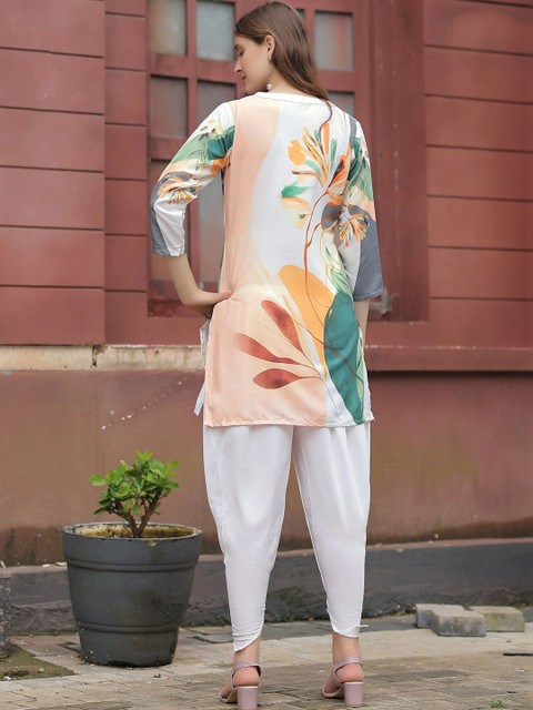 Laasika Floral Printed Tunic with Trousers - Image 3