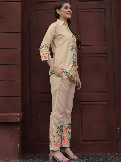Laasika Floral Printed Tunic with Trousers - Image 2