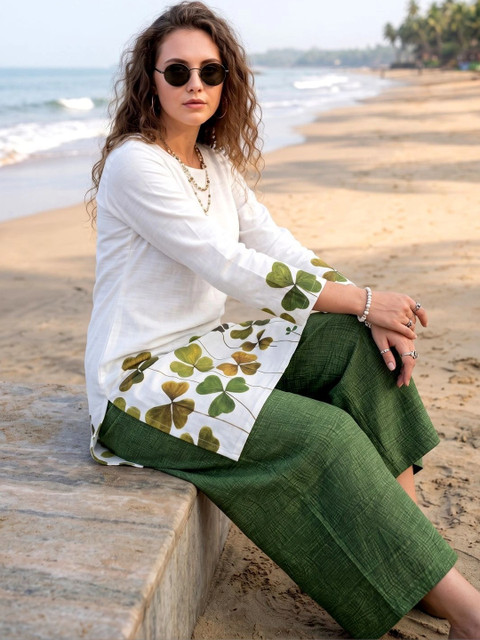 Laasika Floral Printed Tunic with Trousers - Image 4