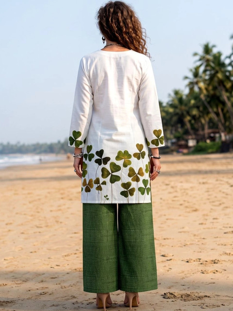 Laasika Floral Printed Tunic with Trousers - Image 3