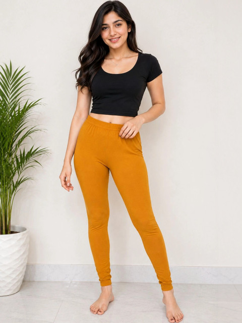 Threadbloom Women Solid Full Length Stretchable Leggings