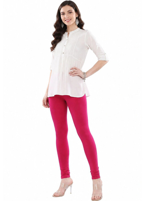 Women Solid Full Length Stretchable Leggings