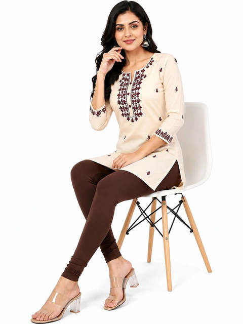 Threadbloom Women Solid Full Length Stretchable Leggings - Image 4