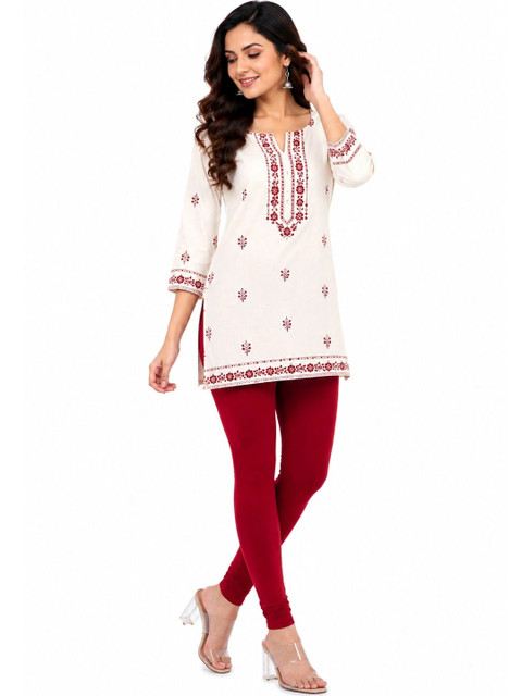 Women Solid Full Length Stretchable Leggings - Image 4