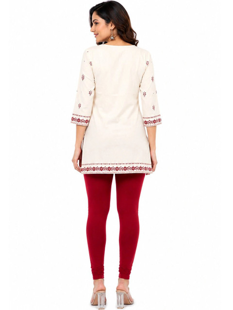 Women Solid Full Length Stretchable Leggings - Image 3