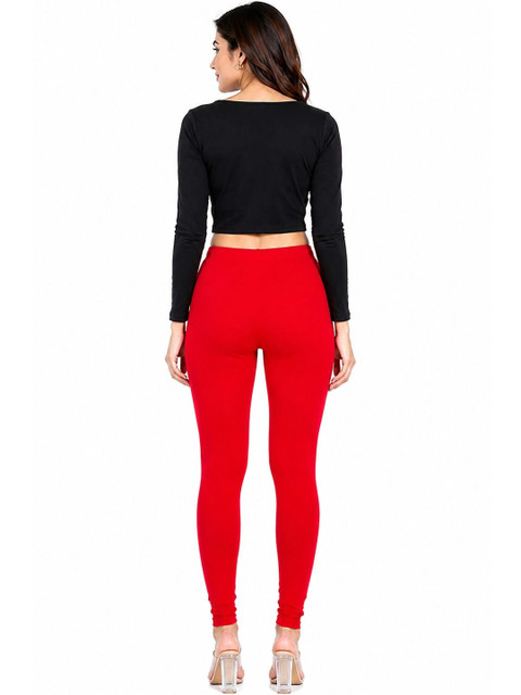 Threadbloom Women Solid Full Length Stretchable Leggings - Image 2