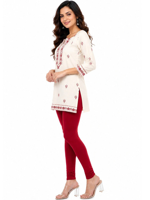 Women Solid Full Length Stretchable Leggings - Image 2
