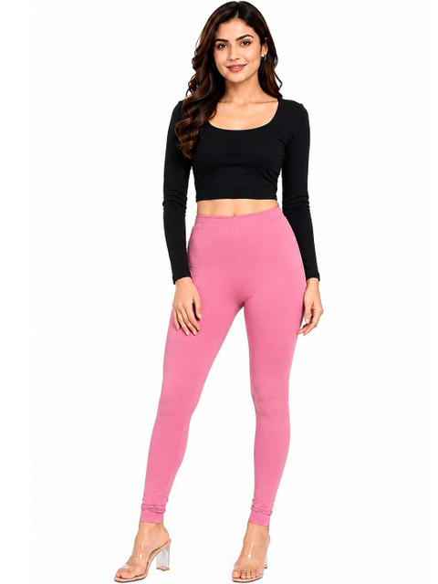 Threadbloom Women Solid Full Length Stretchable Leggings