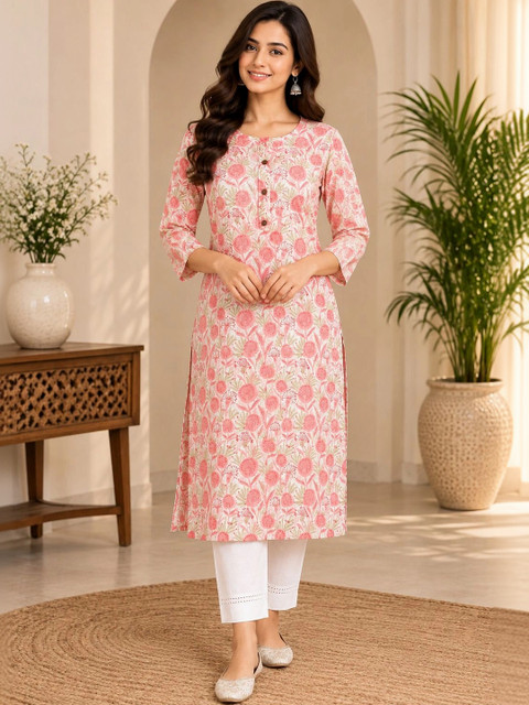 Mona Prints Women Floral Printed Floral Kurta