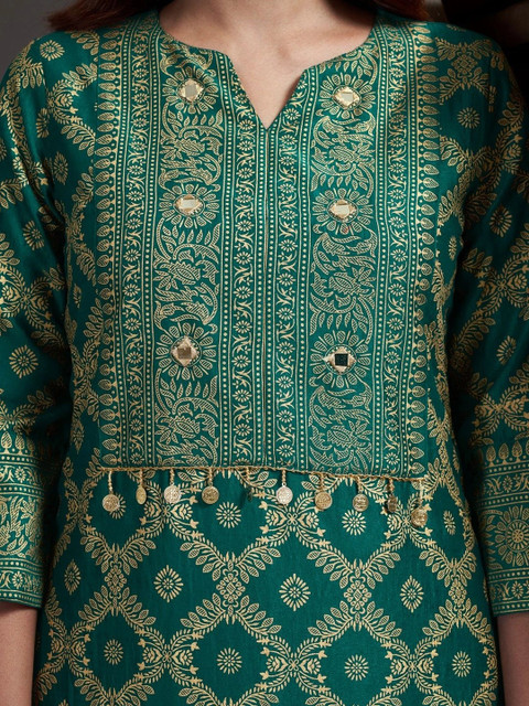 TULYATA Floral Embroidered Tunic with Trousers - Image 7