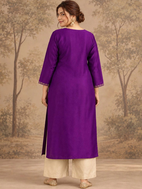 FULL BLOOM Women Embroidered Thread Work Kurta - Image 7