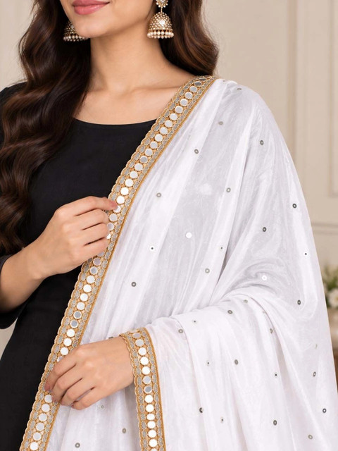 Way2Like Dupatta with Mirror Work - Image 2