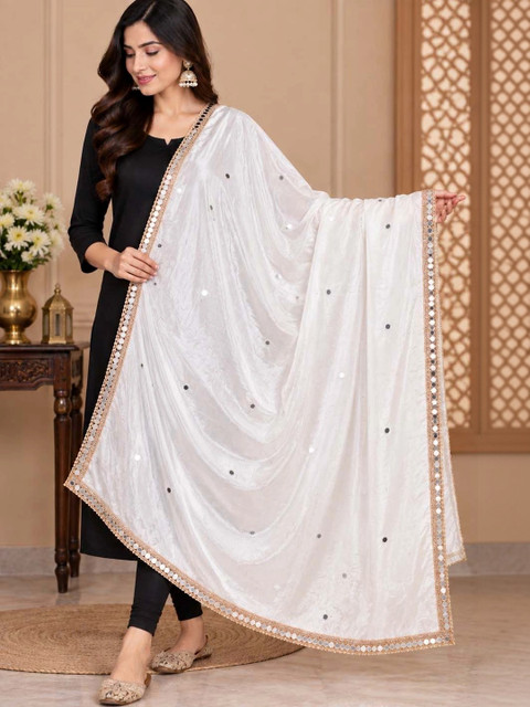 Way2Like Dupatta with Mirror Work