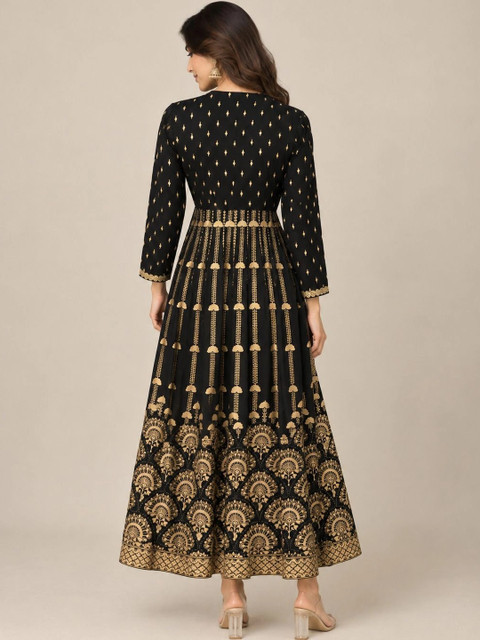 ADITEE Ethnic Motifs Print Maxi Dress - Image 4