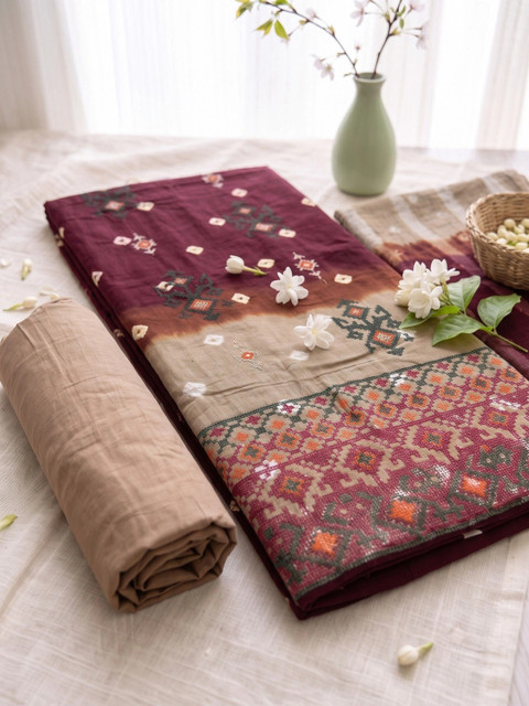 Madhuri Creation Embroidered Unstitched Dress Material - Image 2