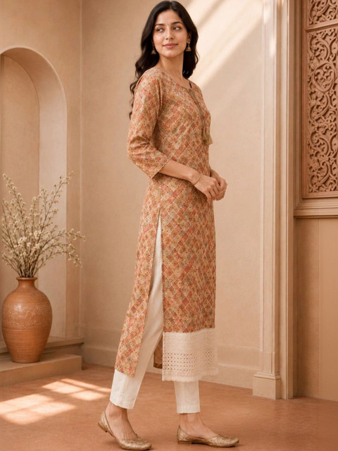 Anouk Women Geometric Printed Kurta - Image 7
