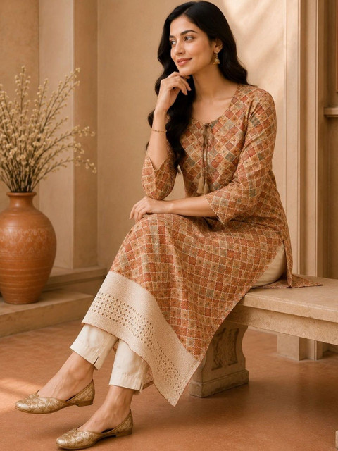 Anouk Women Geometric Printed Kurta - Image 2