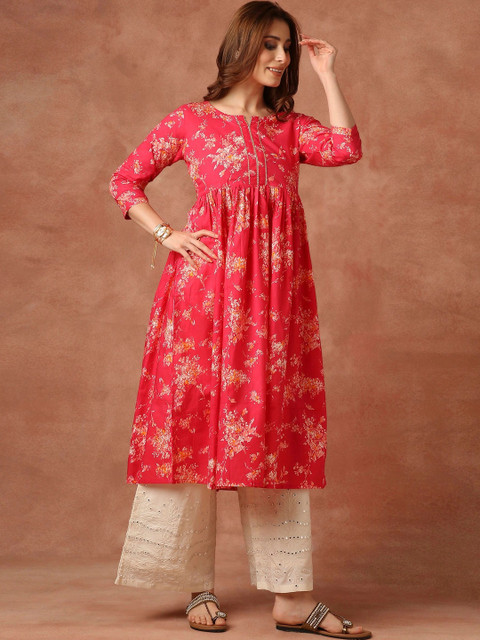 RATAN Women Floral Printed Floral Kurta - Image 4