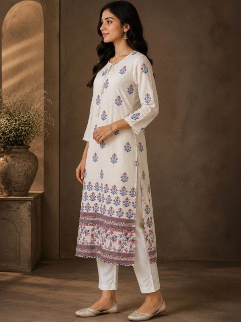 Anouk Women Floral Printed Floral Kurta - Image 5