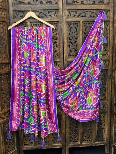 Moda Rapido Women Woven Design Stole - Image 2